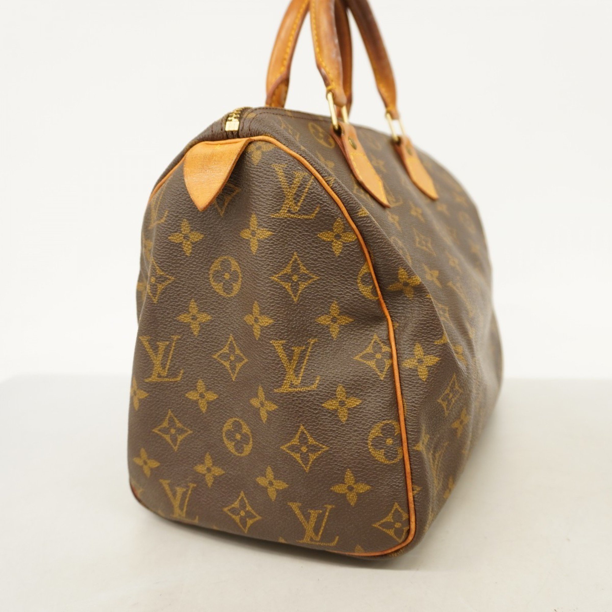 Louis Vuitton Handbag Monogram Speedy 30 M41108 Brown Ladies