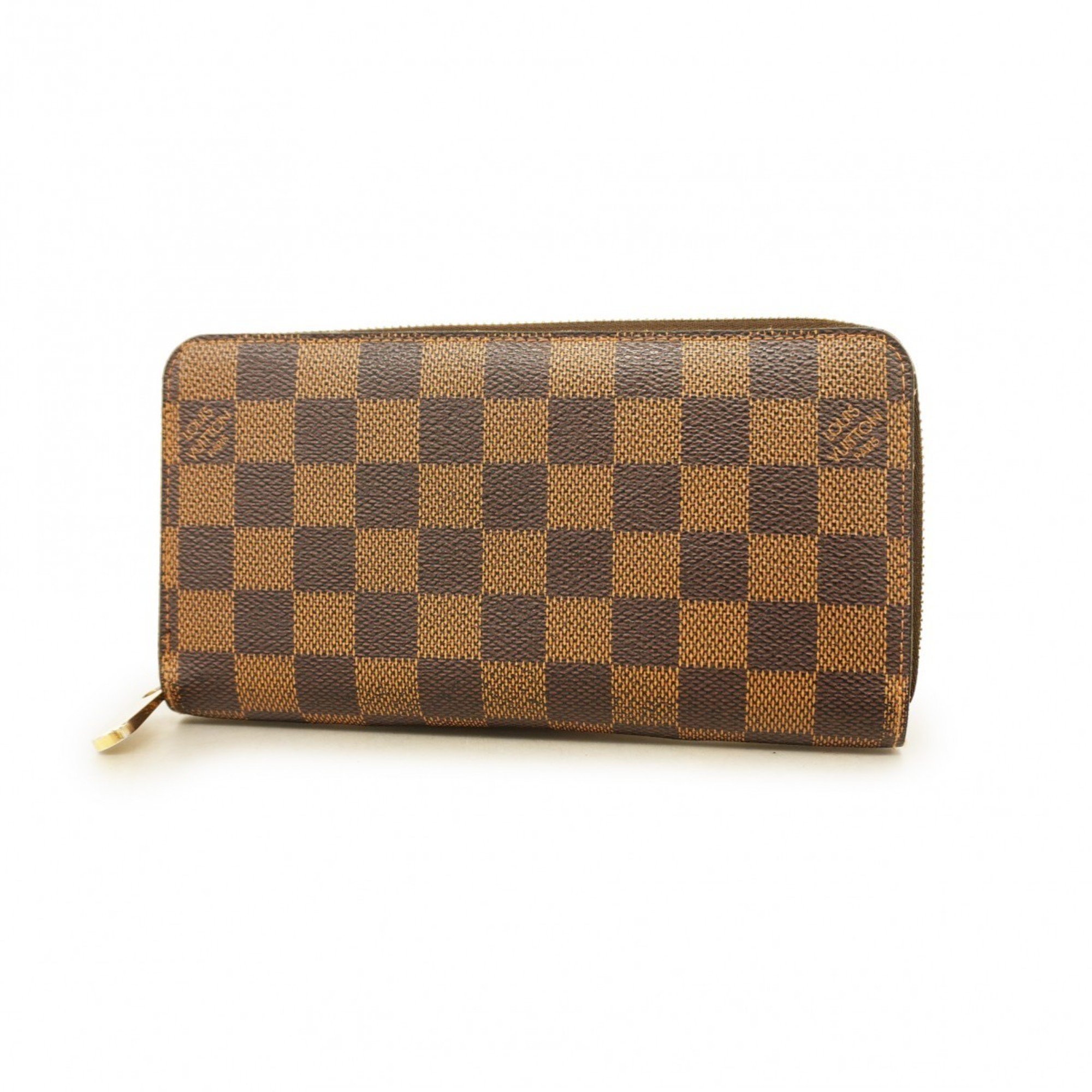 Louis Vuitton Long Wallet Damier Zippy N60015 Ebene Men's Women's