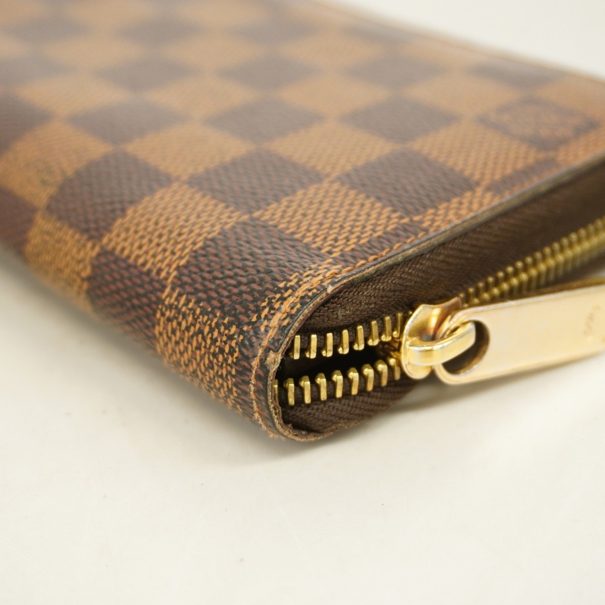 Louis Vuitton Long Wallet Damier Zippy N60015 Ebene Men's Women's