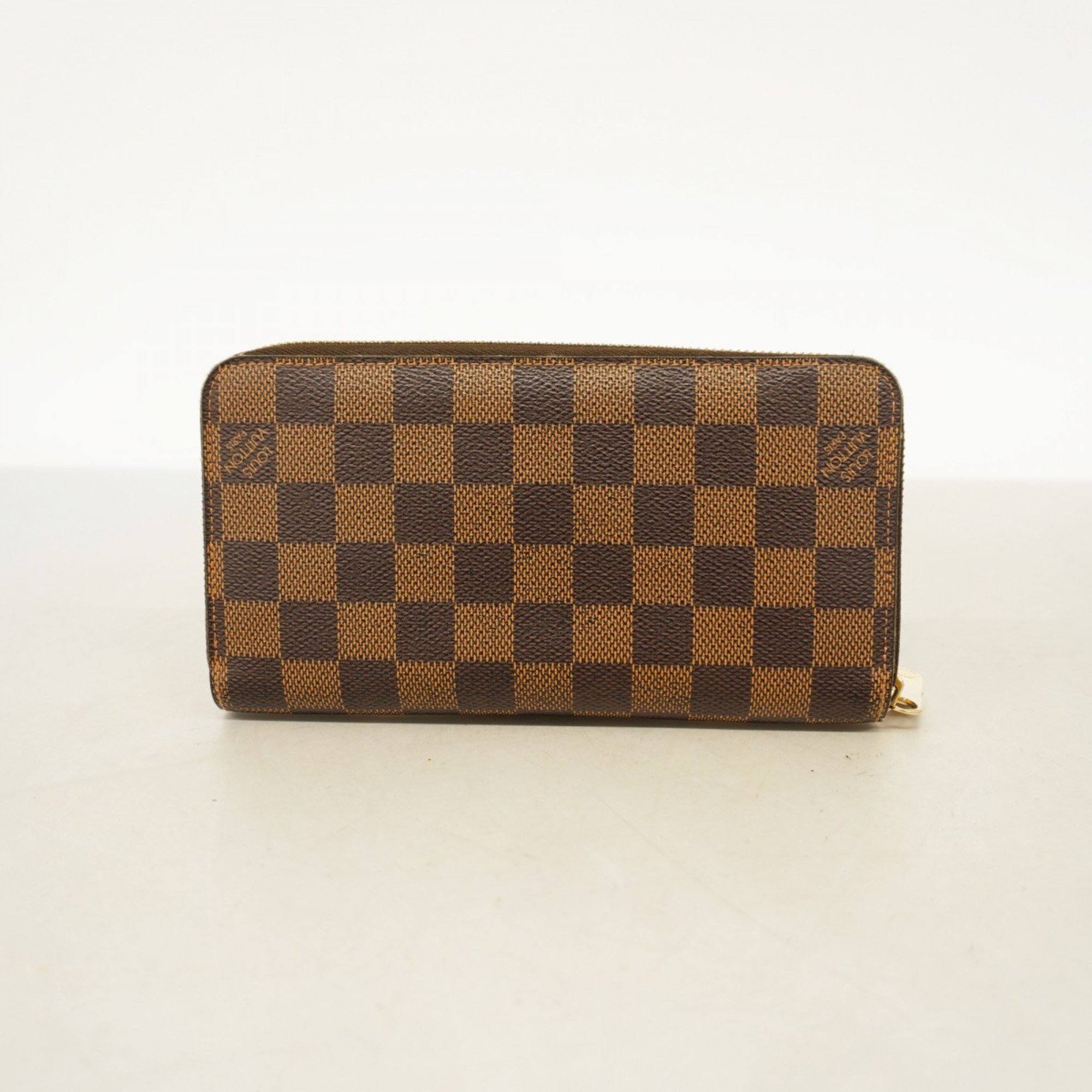 Louis Vuitton Long Wallet Damier Zippy N60015 Ebene Men's Women's