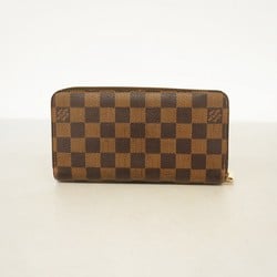 Louis Vuitton Long Wallet Damier Zippy N60015 Ebene Men's Women's