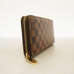 Louis Vuitton Long Wallet Damier Zippy N60015 Ebene Men's Women's