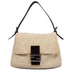 Fendi Handbag Zucca Mamma Bucket Canvas Beige Brown Women's