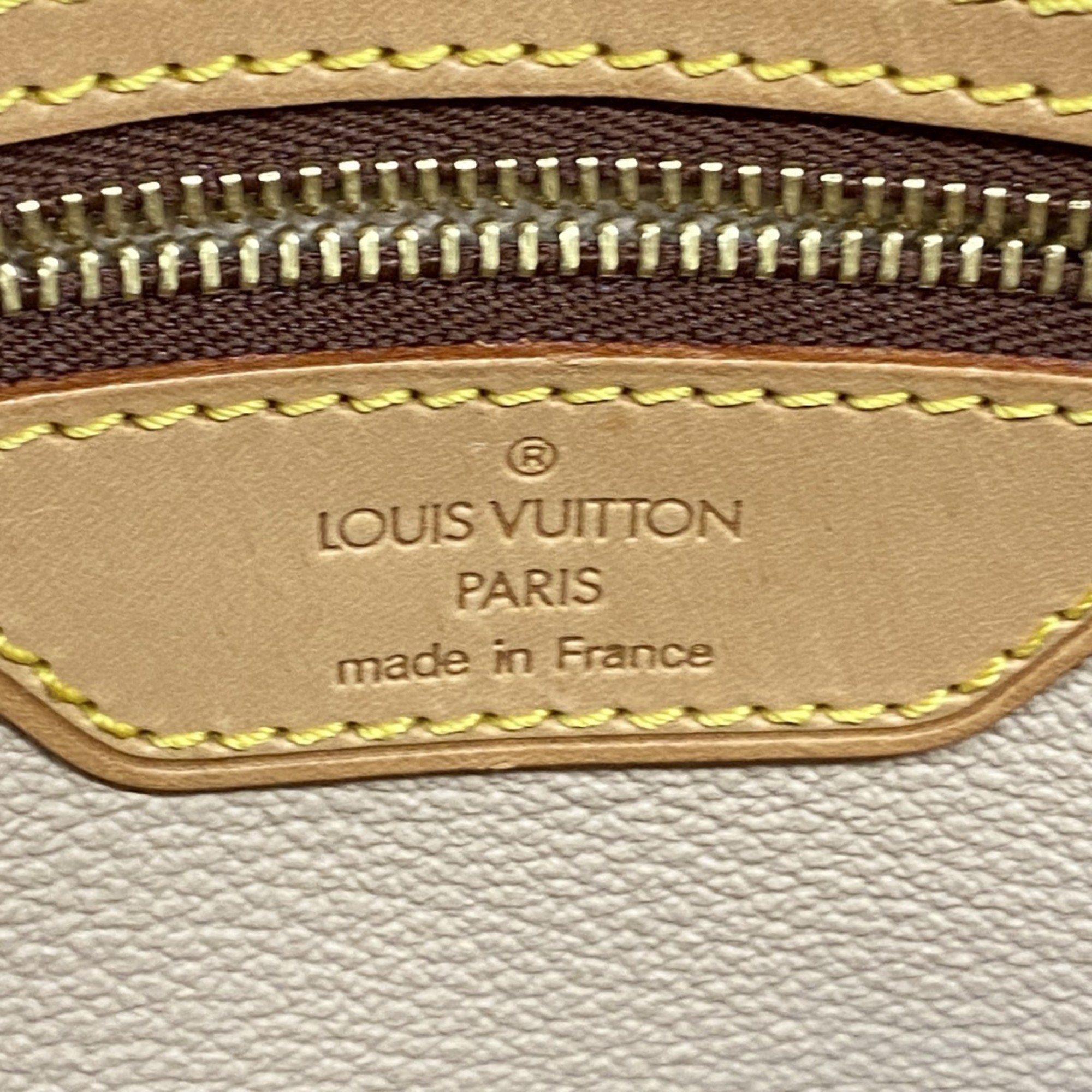 Louis Vuitton Handbag Monogram Bucket PM M42238 Brown Ladies