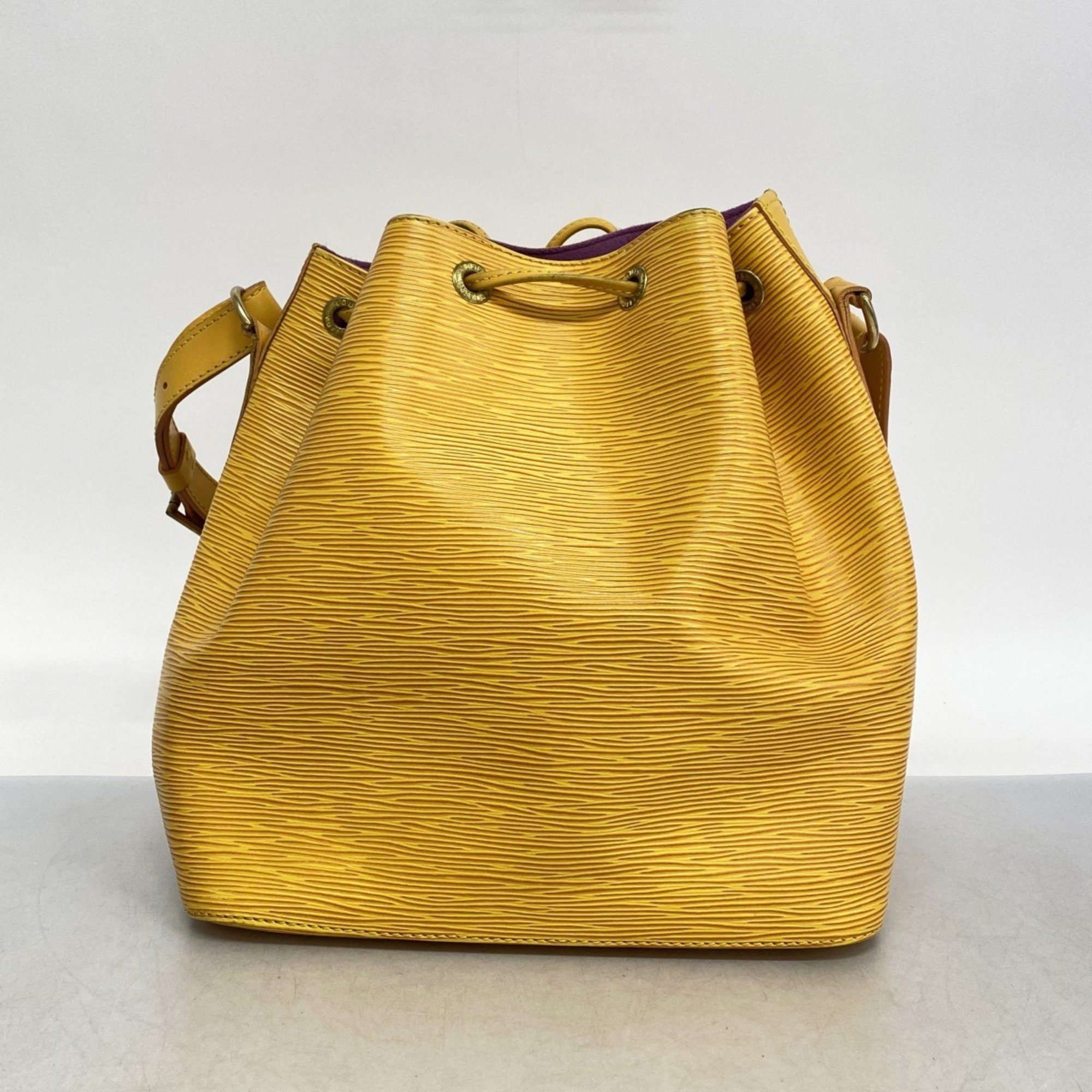 Louis Vuitton Shoulder Bag Epi Petit Noe M44109 Jaune Ladies