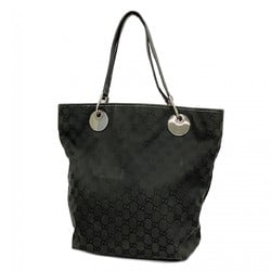 Gucci Tote Bag GG Canvas 120836 Black Women's