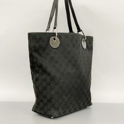 Gucci Tote Bag GG Canvas 120836 Black Women's