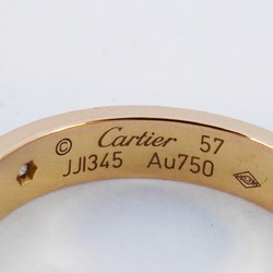 Cartier Ring Love 1PD Diamond K18PG Pink Gold #57 Men's