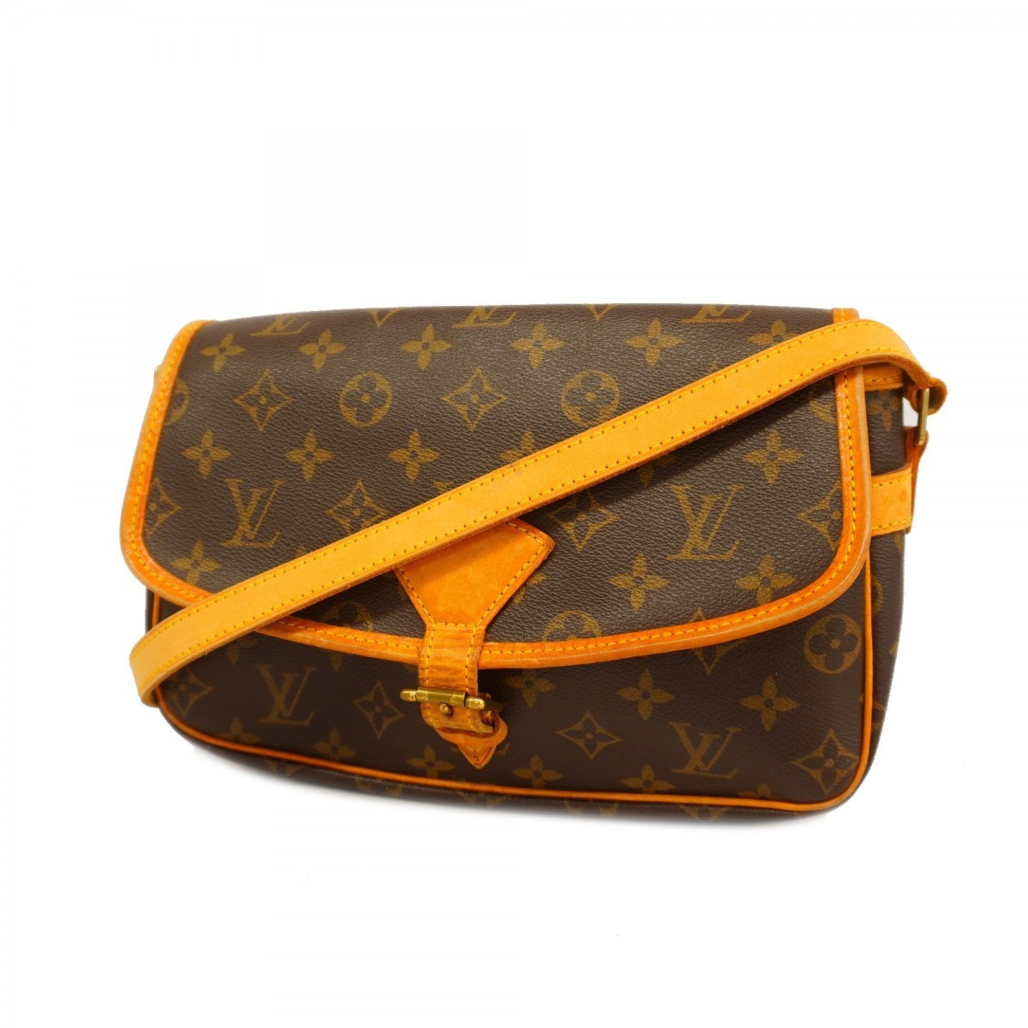 Louis Vuitton Shoulder Bag Monogram Sologne M42250 Brown Ladies