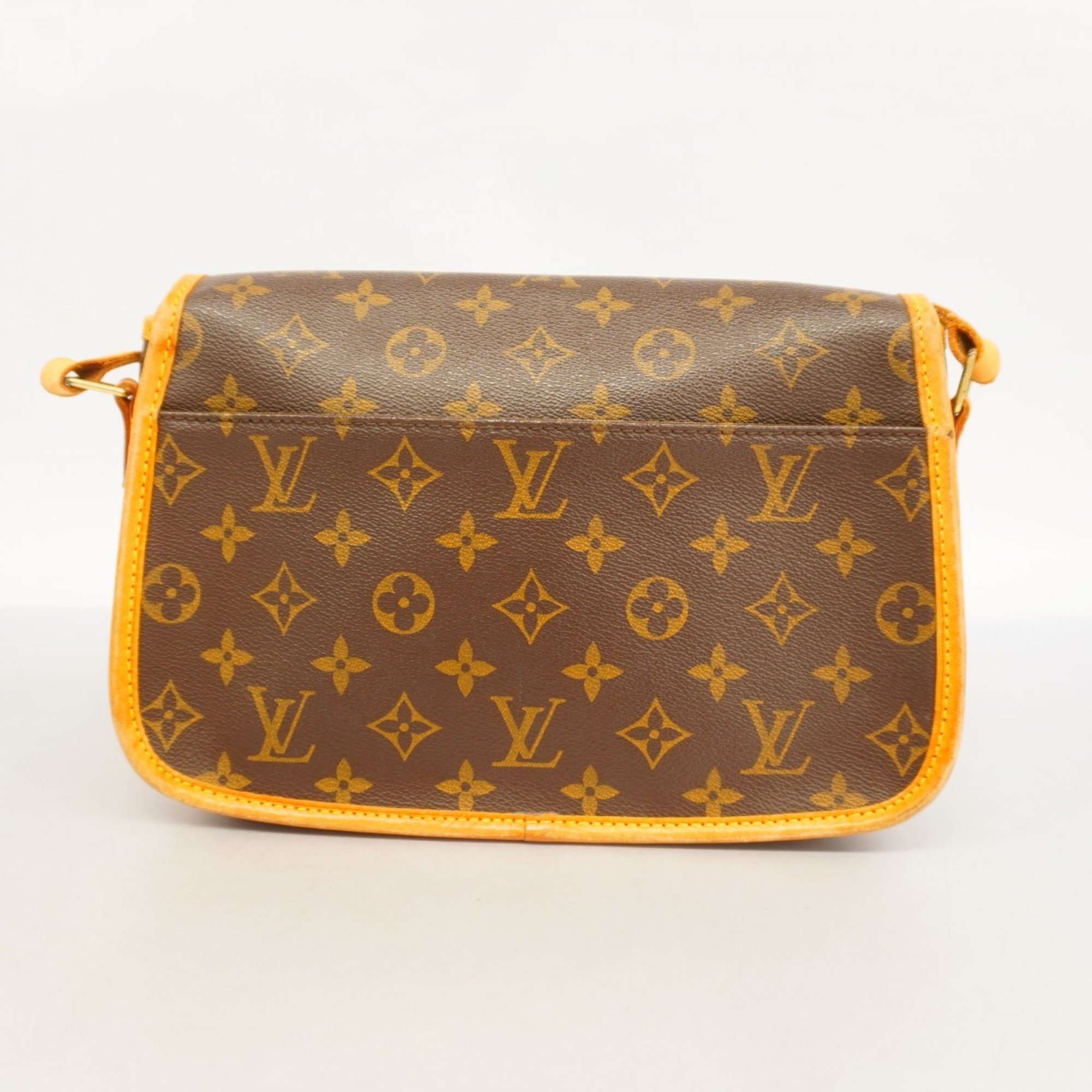 Louis Vuitton Shoulder Bag Monogram Sologne M42250 Brown Ladies