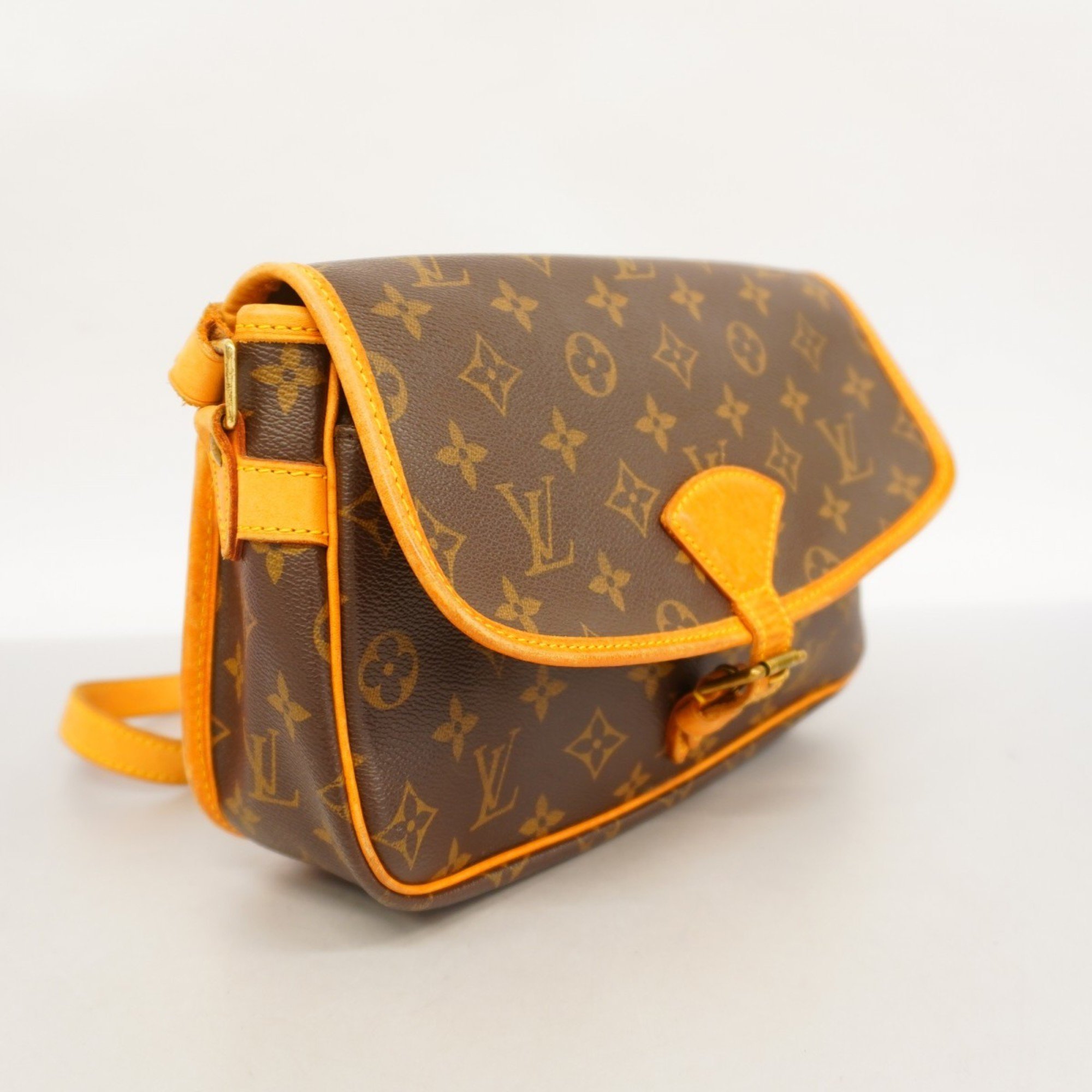 Louis Vuitton Shoulder Bag Monogram Sologne M42250 Brown Ladies