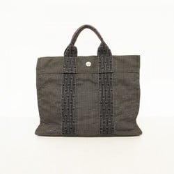 Hermes Tote Bag Air Line PM Canvas Black Women's