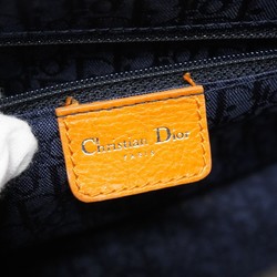 Christian Dior handbag denim blue brown ladies