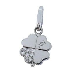 Cartier Clover Diamond Pendant K18WG White Gold for Women