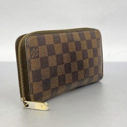 Louis Vuitton Long Wallet Damier Zippy N60015 Ebene Men's Women's