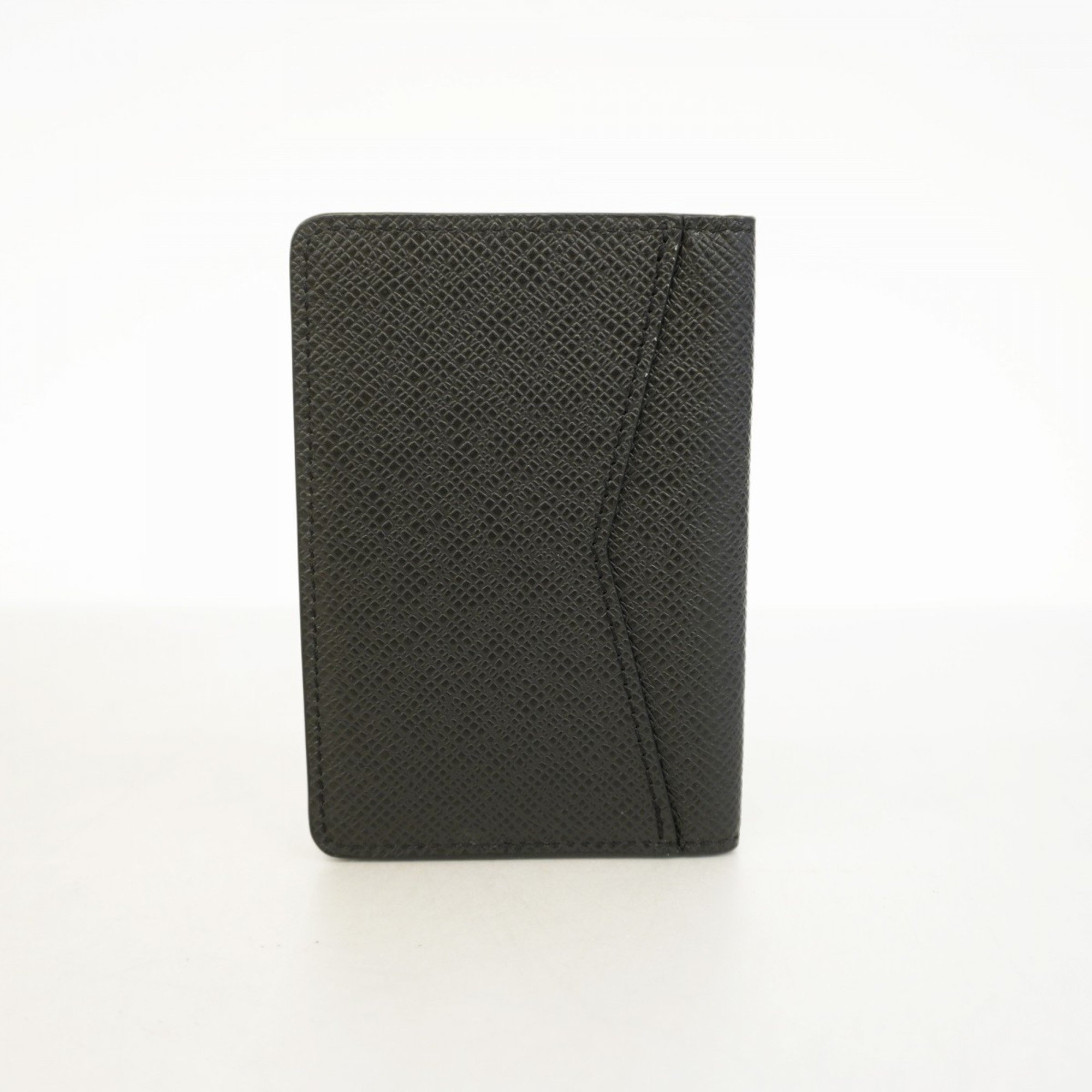 Louis Vuitton Business Card Holder/Card Case Taiga Organizer de Poche M30537 Noir Men's