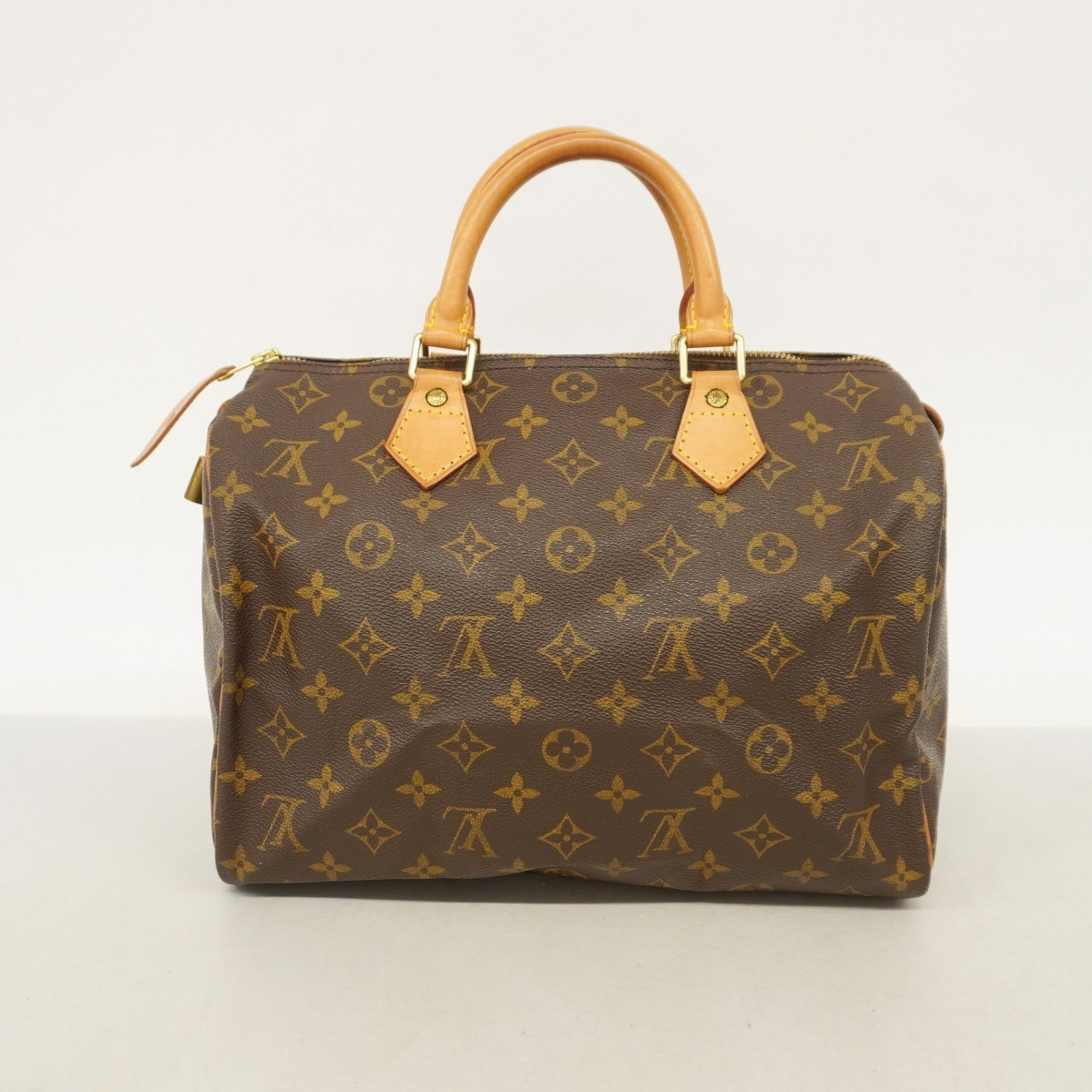 Louis Vuitton Handbag Monogram Speedy 30 M41108 Brown Ladies