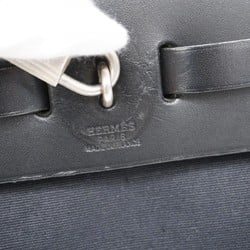 Hermes Handbag Airbag PM Toile Officier Black E Stamp Ladies