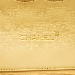 Chanel Shoulder Bag Matelasse Lambskin Beige Women's