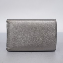 Louis Vuitton Tri-fold Wallet Taurillon Portefeuille Capucines Compact M81671 Silver Women's