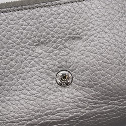 Louis Vuitton Tri-fold Wallet Taurillon Portefeuille Capucines Compact M81671 Silver Women's