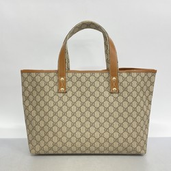 Gucci Tote Bag GG Supreme Sherry Line 211134 Brown Champagne Ladies