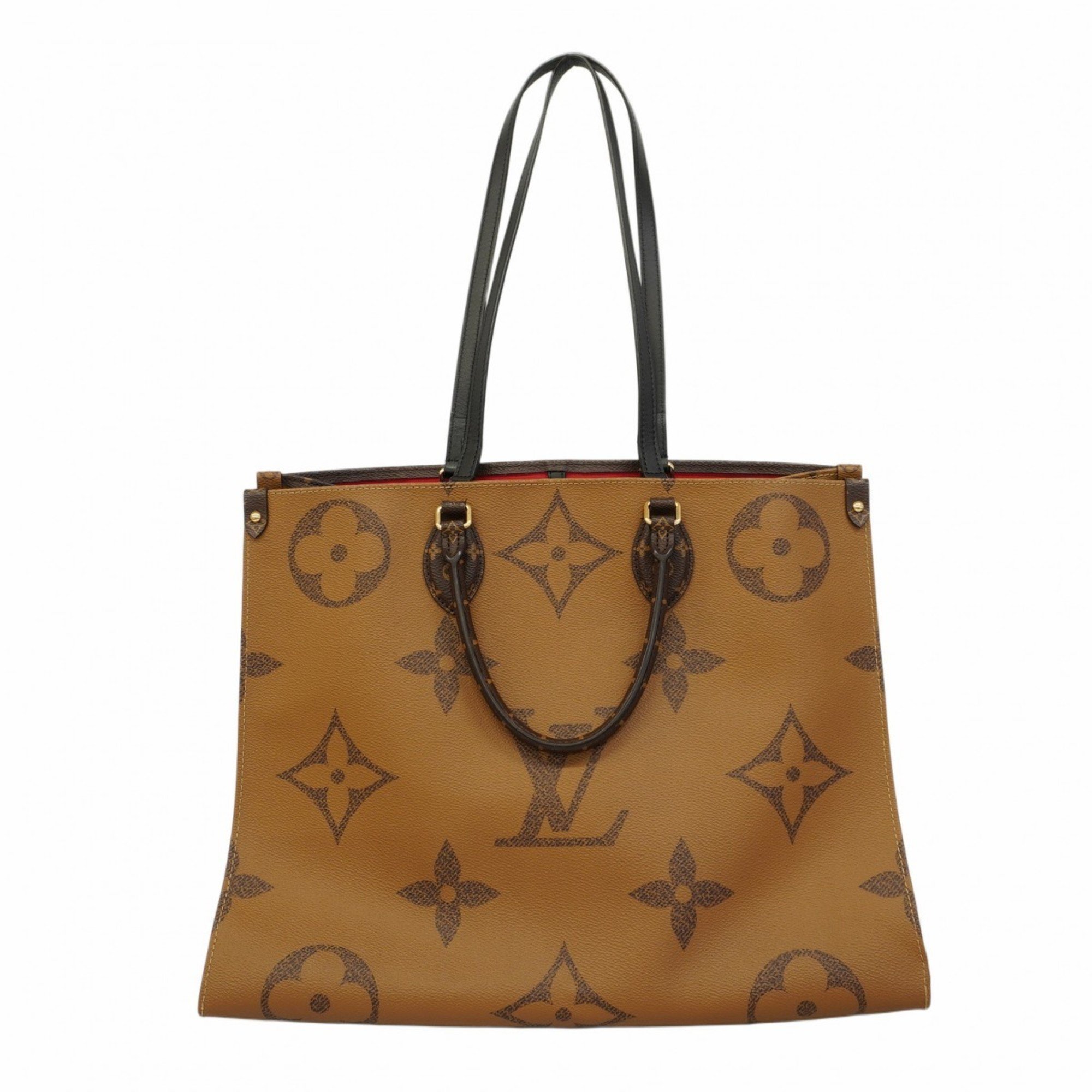 Louis Vuitton Tote Bag Monogram Reverse On The Go GM M45320 Brown Women's