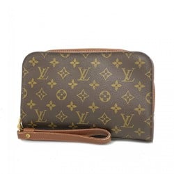 Louis Vuitton Clutch Bag Monogram Orsay M51790 Brown Ladies