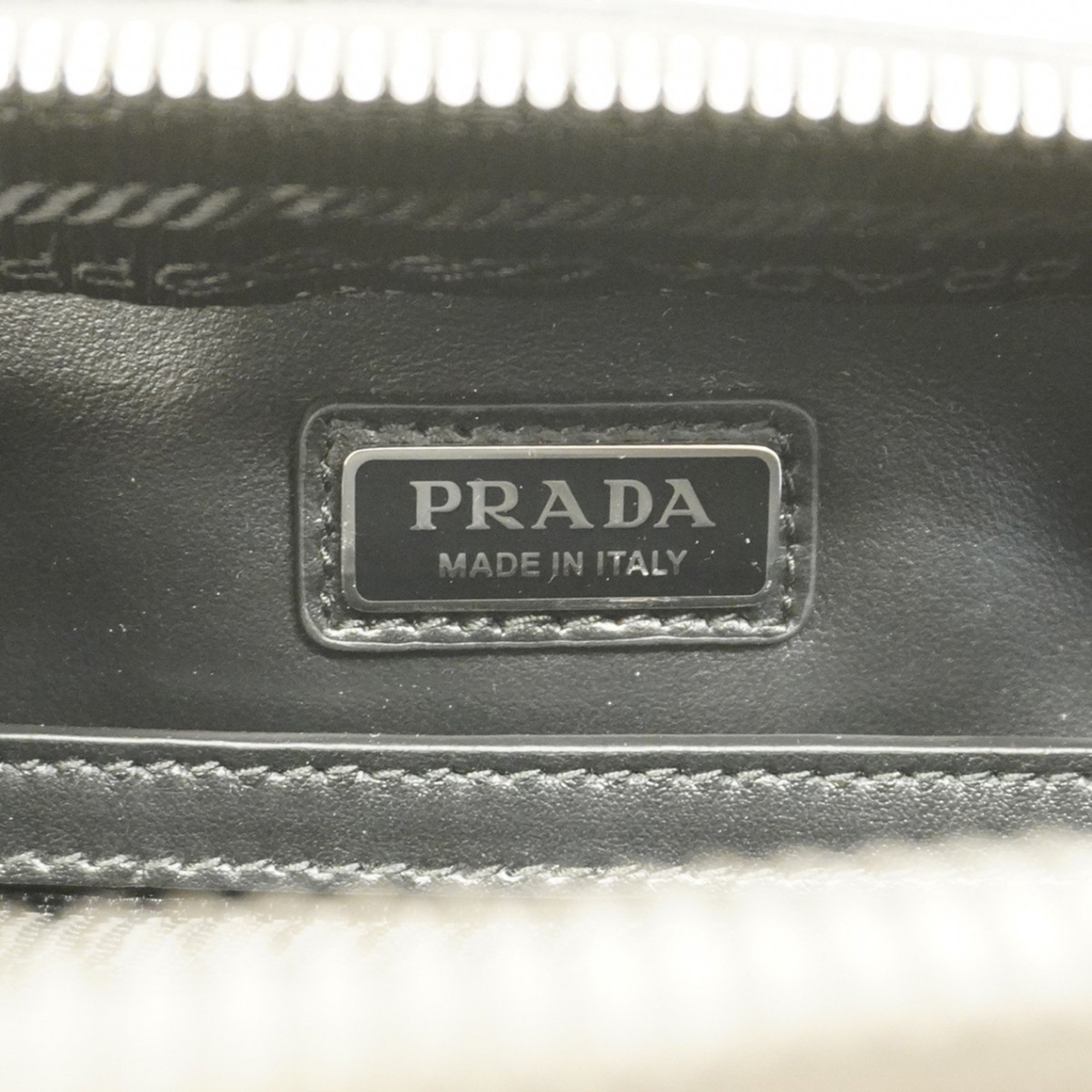 Prada Shoulder Bag Saffiano Leather Khaki Women's