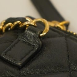 Chanel Shoulder Bag Matelasse Lambskin Black Women's