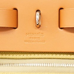 Hermes handbag Airbag Zip PM Toile Military Khaki Z engraved ladies