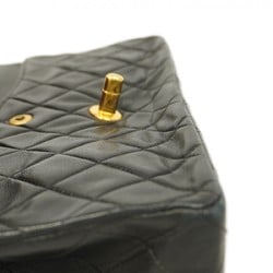 Chanel Shoulder Bag Matelasse Lambskin Black Women's