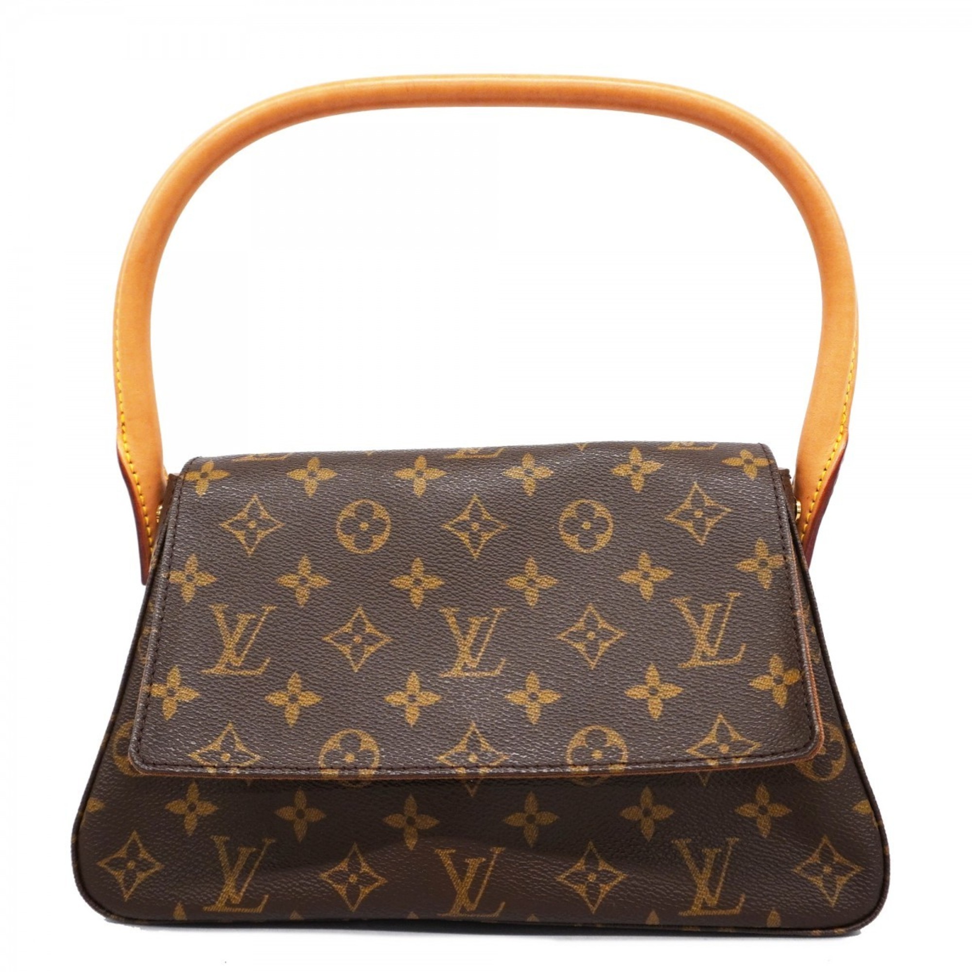 Louis Vuitton Shoulder Bag Monogram Looping M51147 Brown Ladies