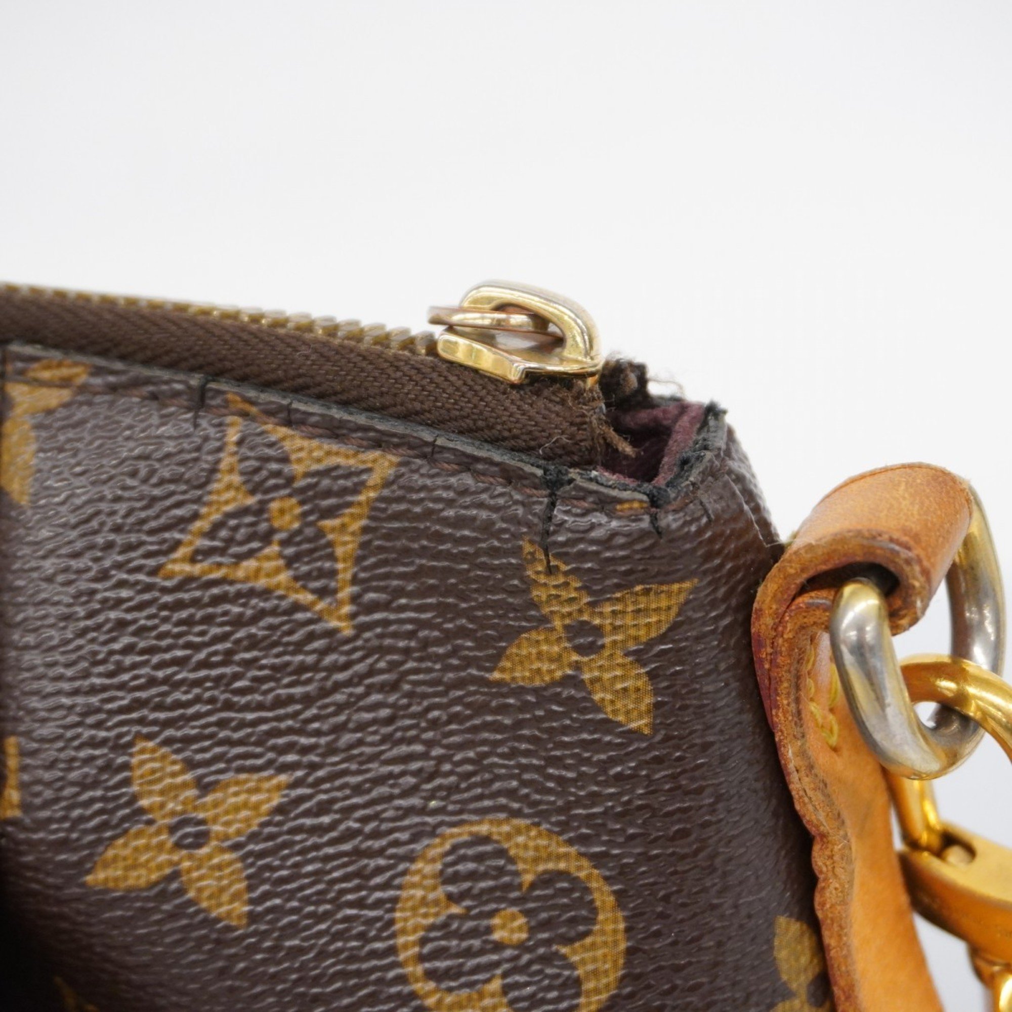 Louis Vuitton Handbag Monogram Turen PM M48813 Brown Ladies