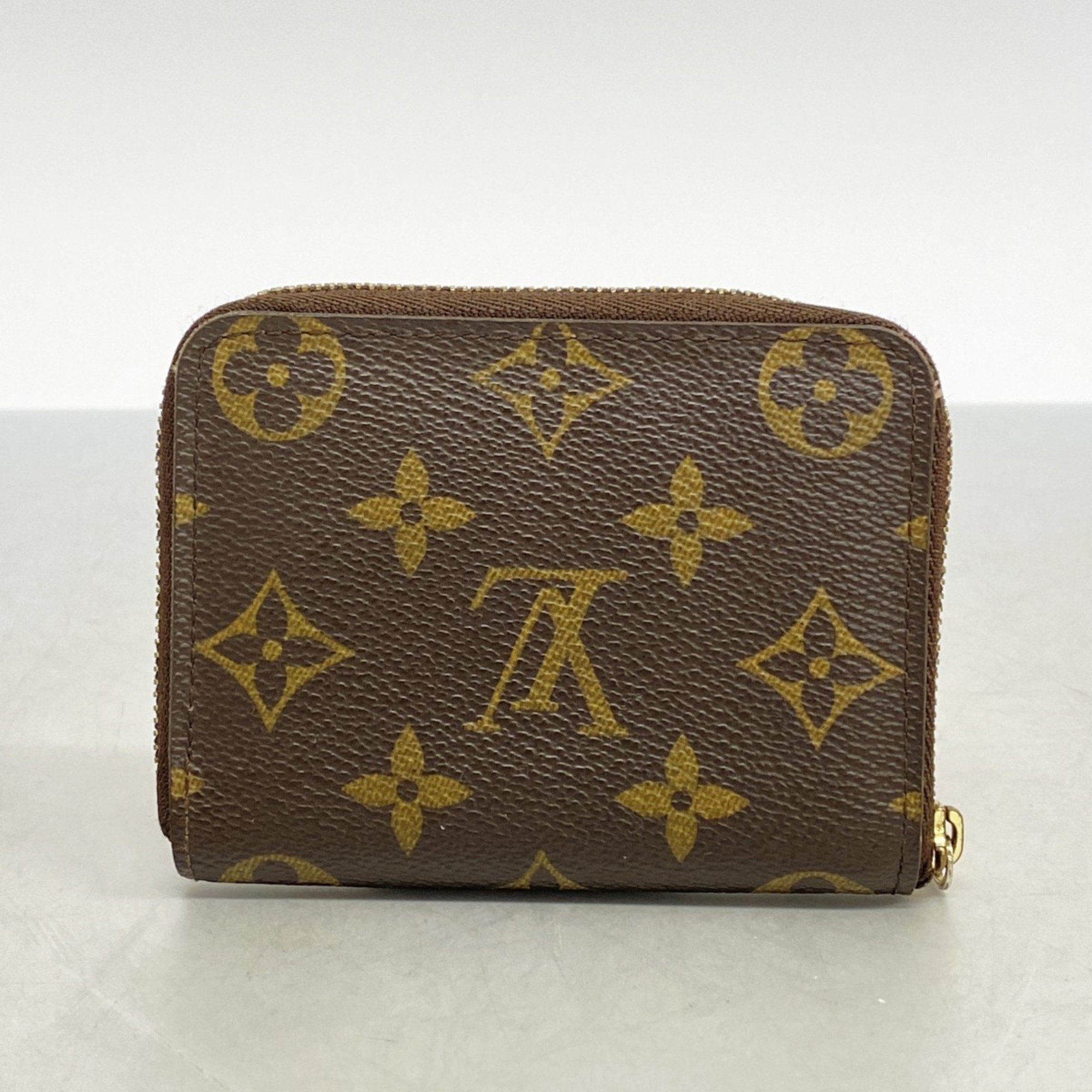 Louis Vuitton Wallets & Coin Cases Monogram Zippy Purse M60067 Brown Men's Women's