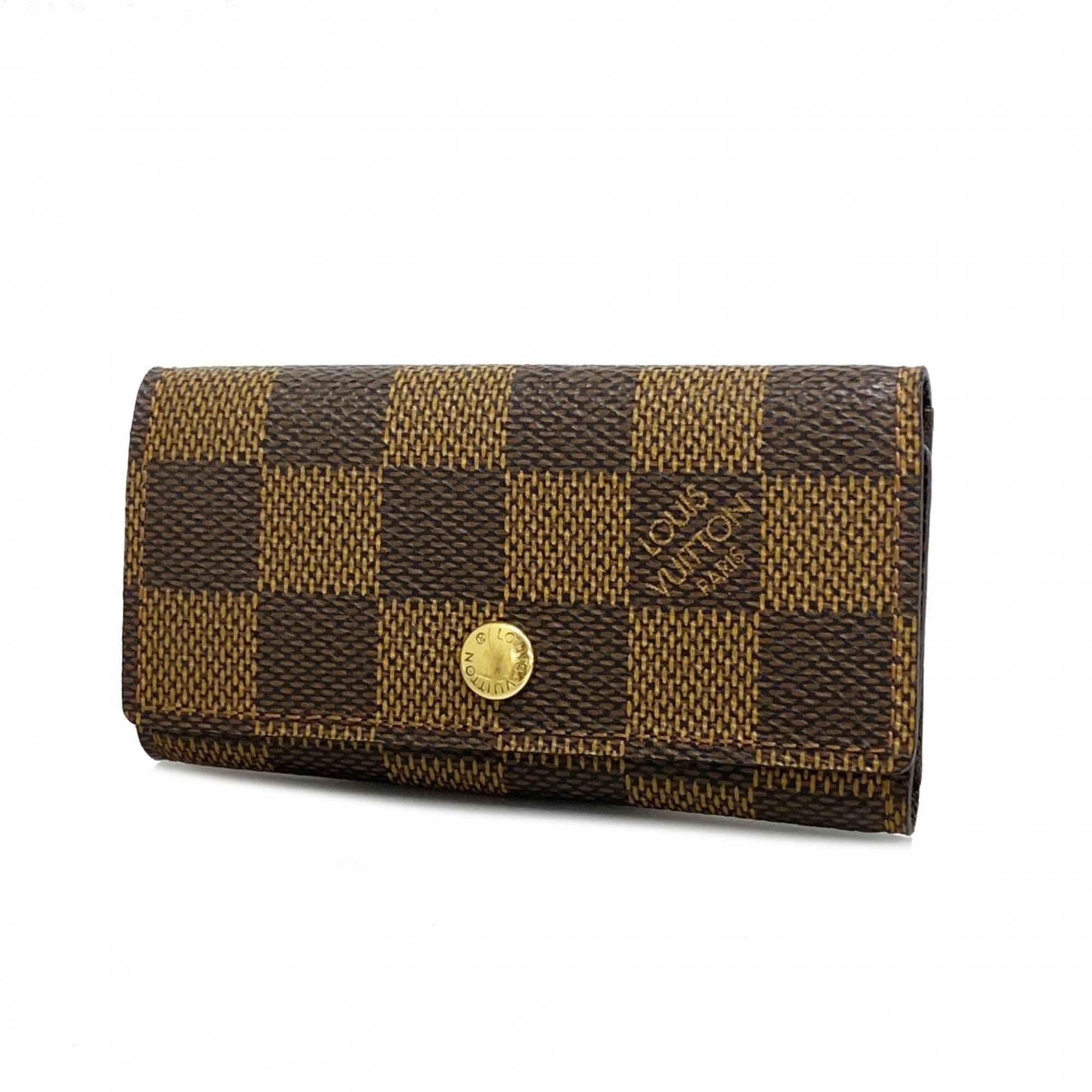 Louis Vuitton Key Case Damier Multicle 4 N62631 Ebene Men's Women's