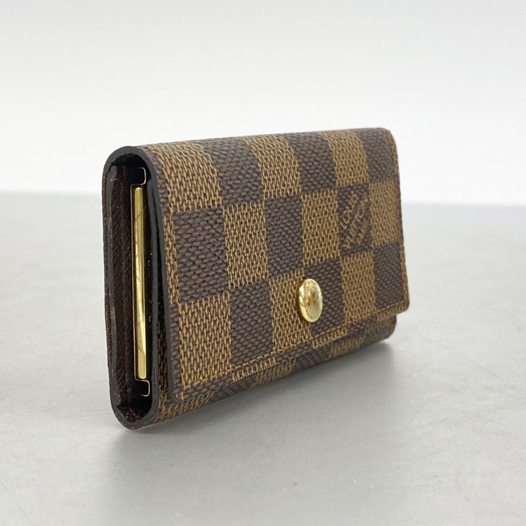 Louis Vuitton Key Case Damier Multicle 4 N62631 Ebene Men's Women's