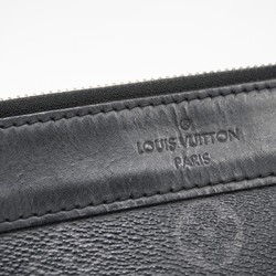 Louis Vuitton Clutch Bag Monogram Eclipse Pochette Discovery M62291 Black Grey Men's