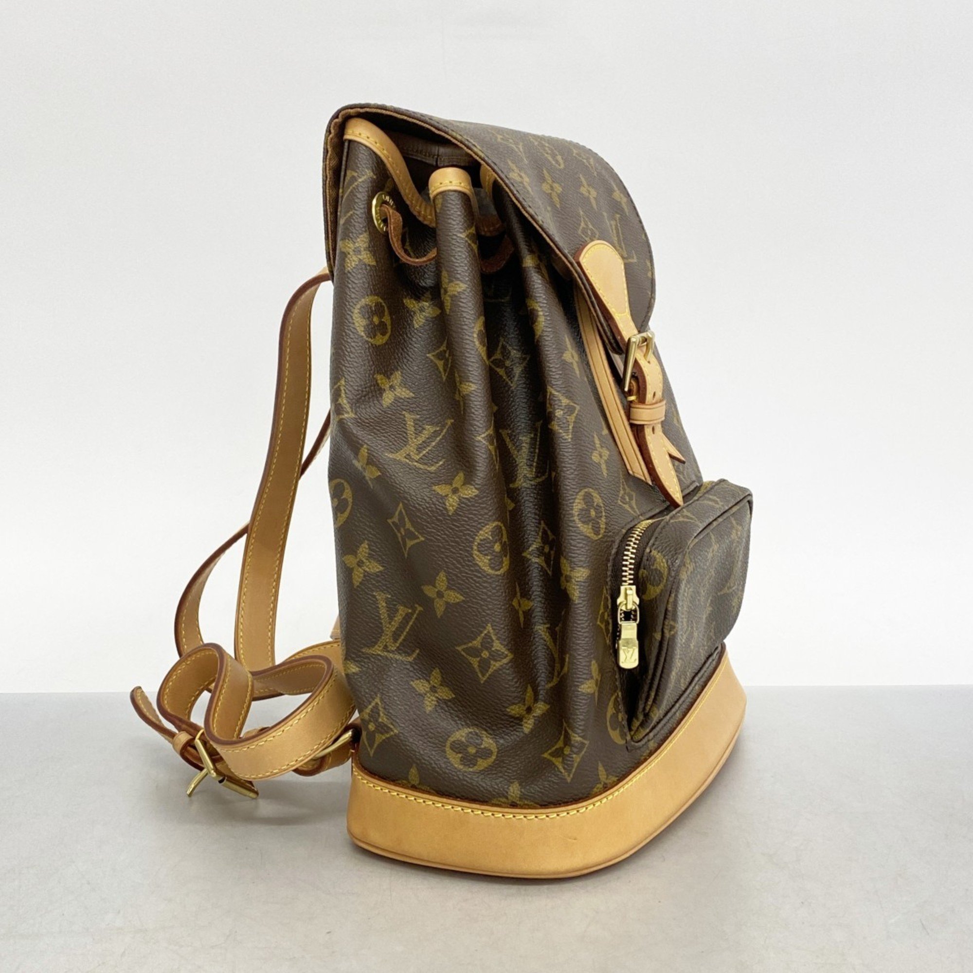 Louis Vuitton Backpack Daypack Monogram Montsouris MM M51136 Brown Women's