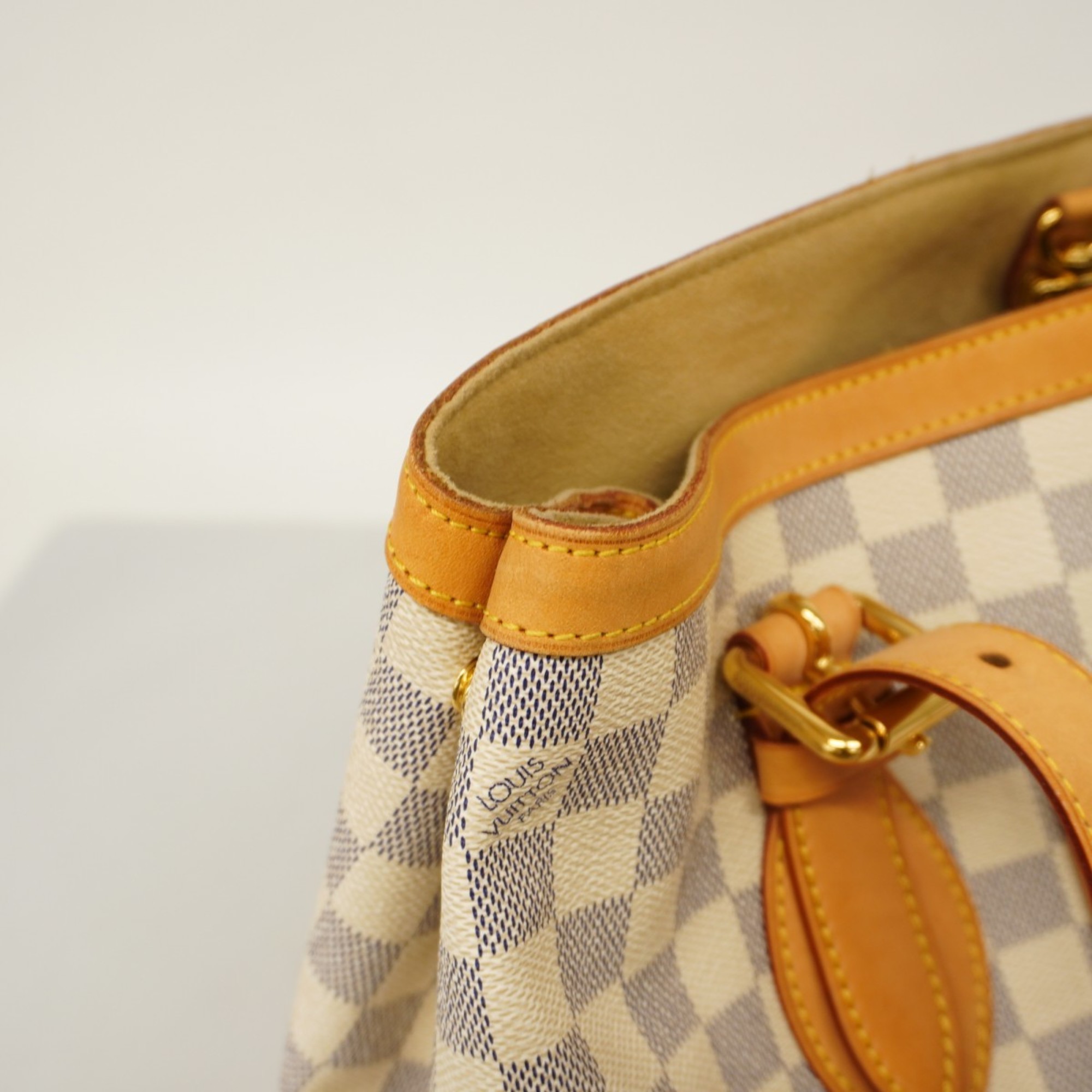 Louis Vuitton Tote Bag Damier Azur Hampstead MM N51206 White Women's