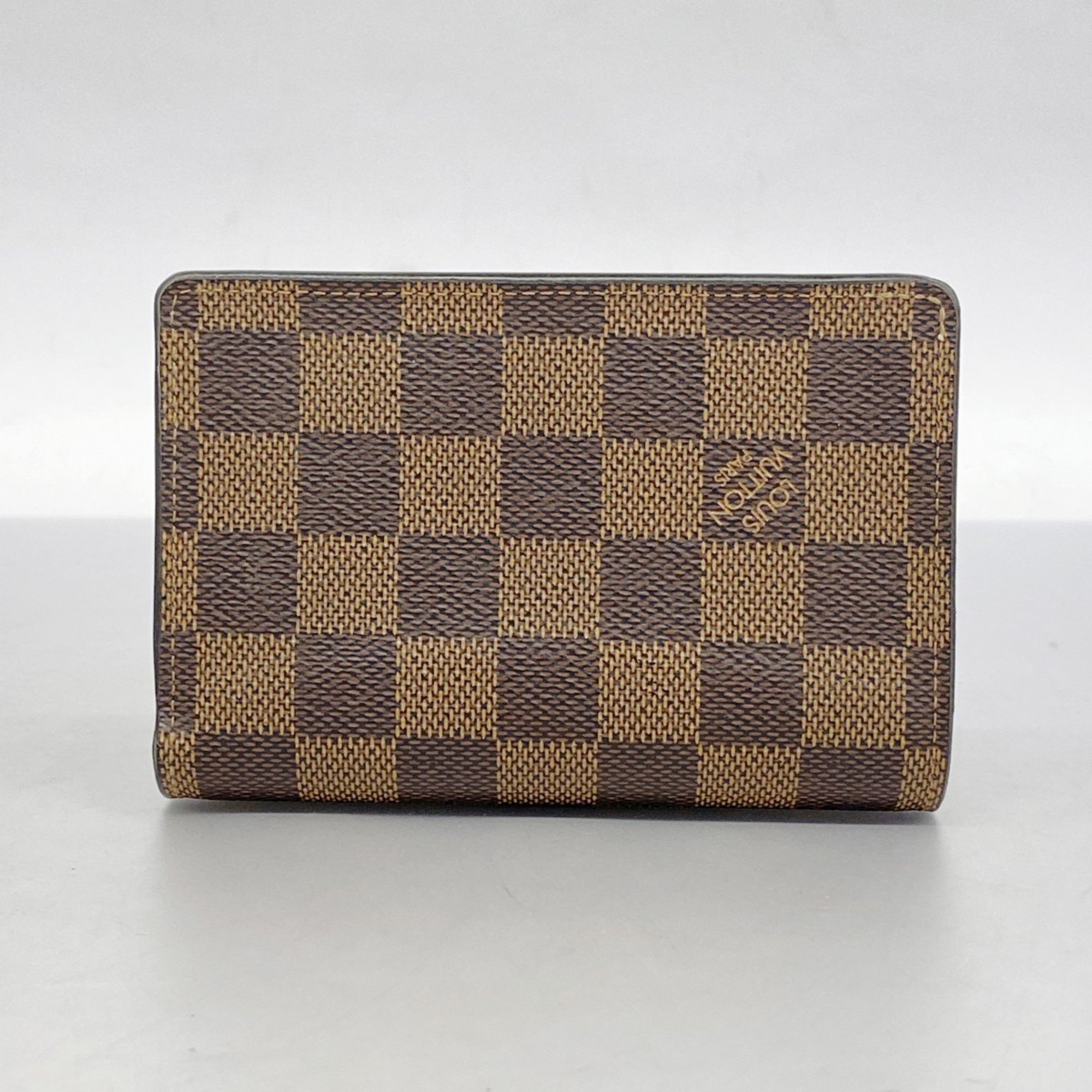 Louis Vuitton Wallet Damier Portefeuille Juliette N60380 Pink Ebene Creme Ladies