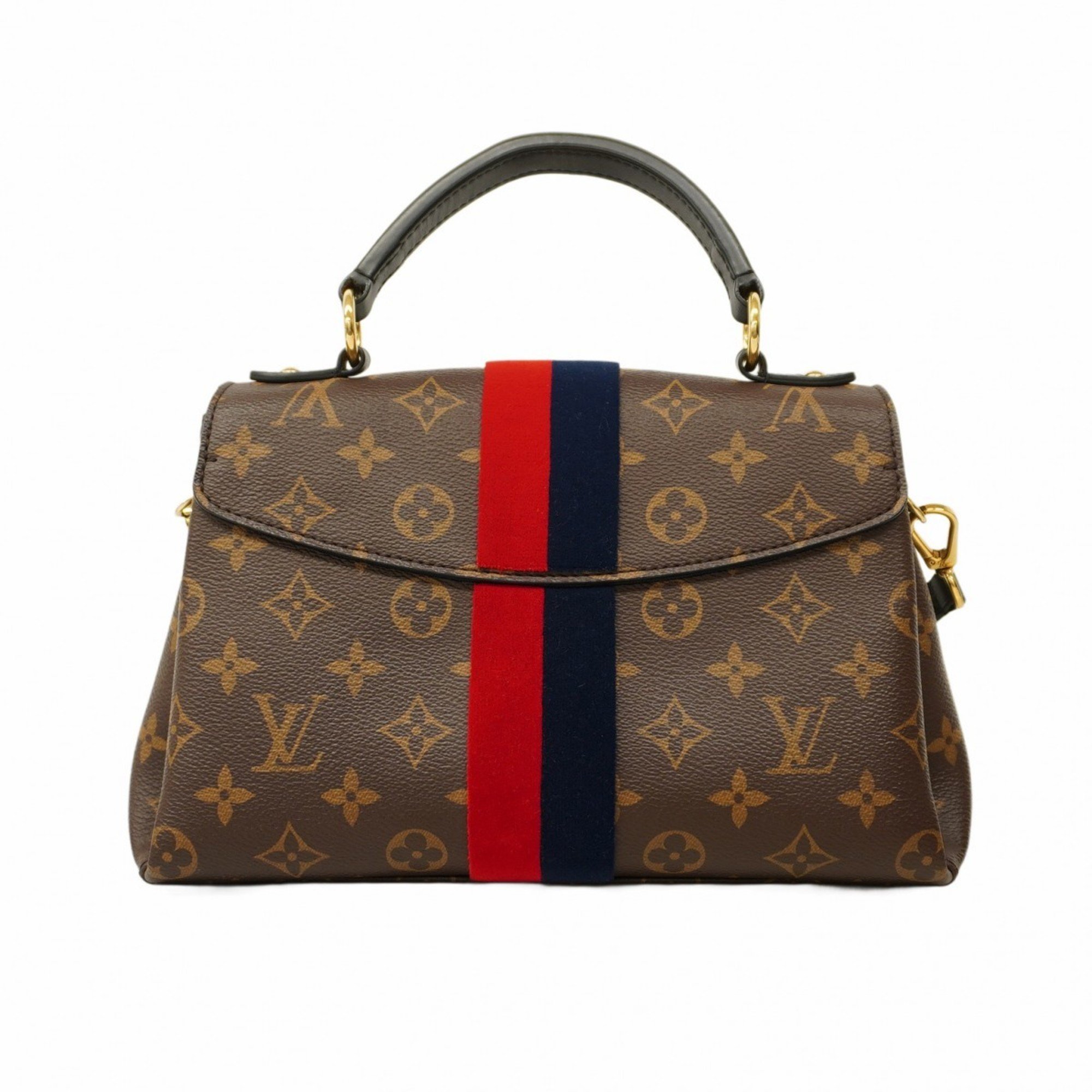 Louis Vuitton Handbag Monogram Georges BB M43867 Black Ladies