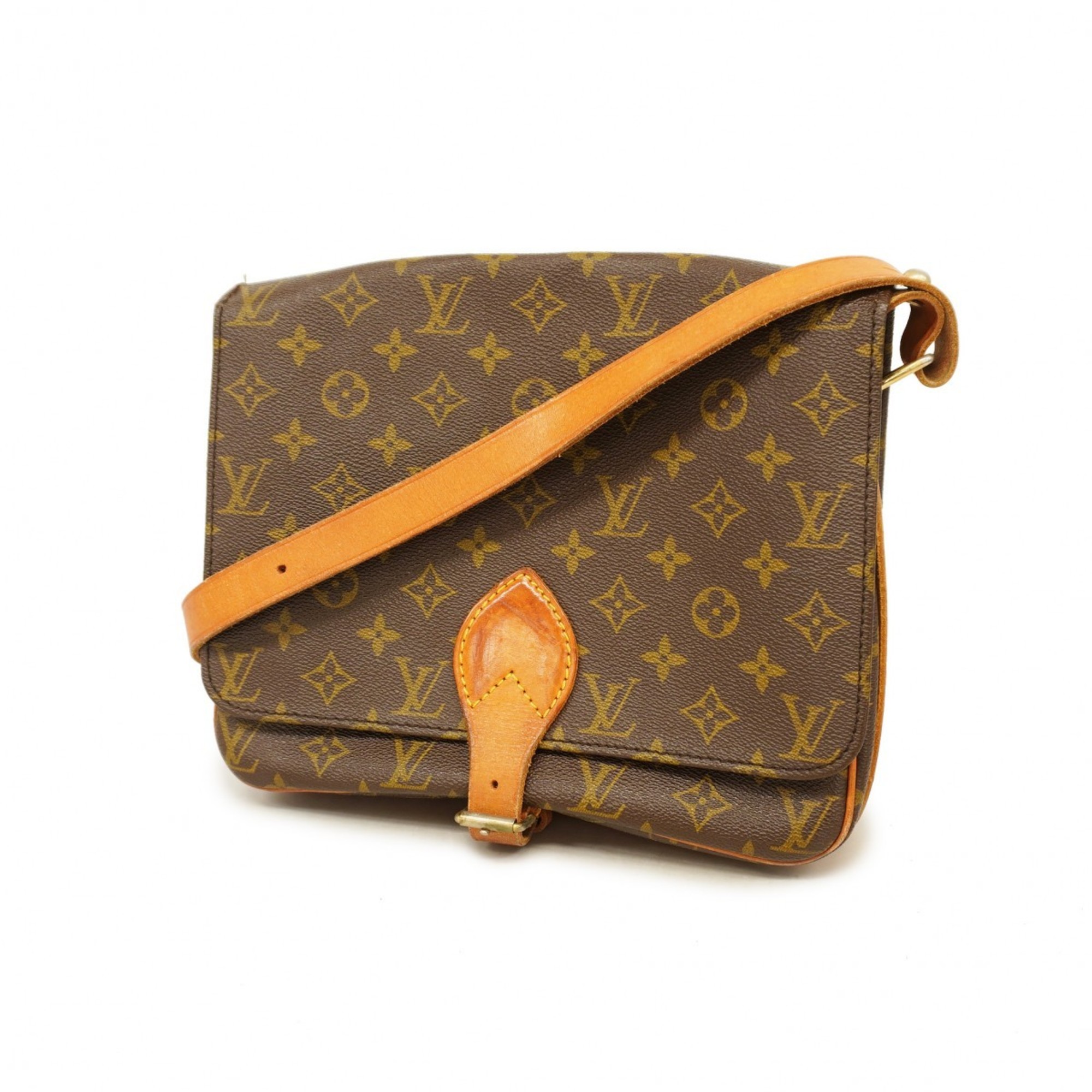 Louis Vuitton Shoulder Bag Monogram Cartesier GM M51252 Brown Ladies