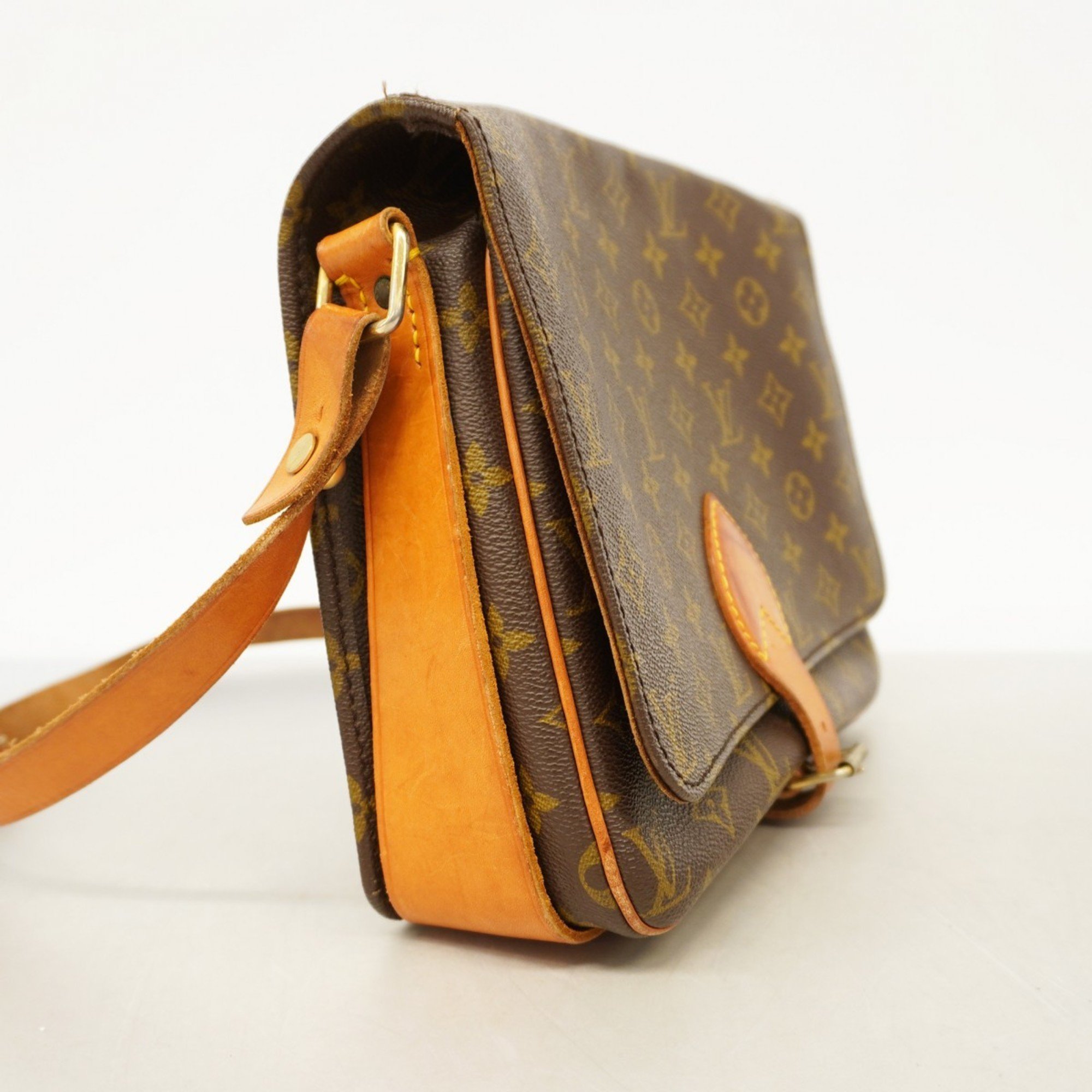 Louis Vuitton Shoulder Bag Monogram Cartesier GM M51252 Brown Ladies