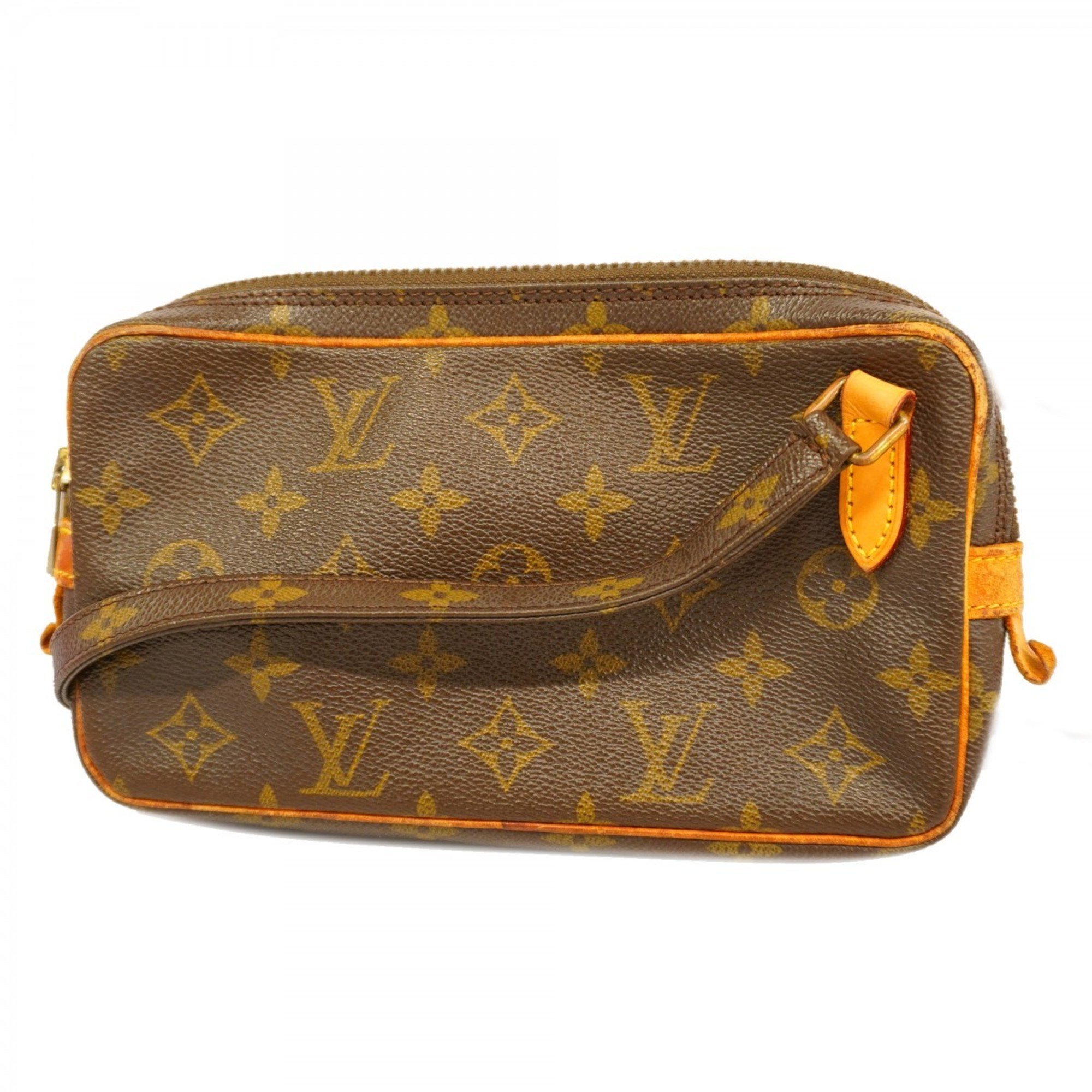 Louis Vuitton Shoulder Bag Monogram Pochette Marly Bandouliere M51828 Brown Women's