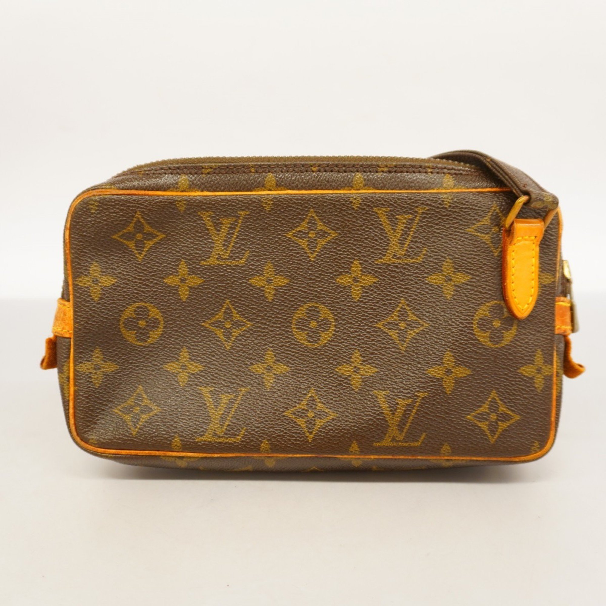 Louis Vuitton Shoulder Bag Monogram Pochette Marly Bandouliere M51828 Brown Women's