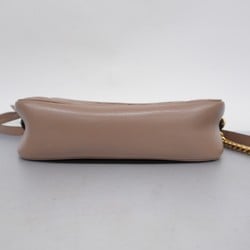 Gucci Shoulder Bag GG Marmont 774632 Leather Pink Beige Women's