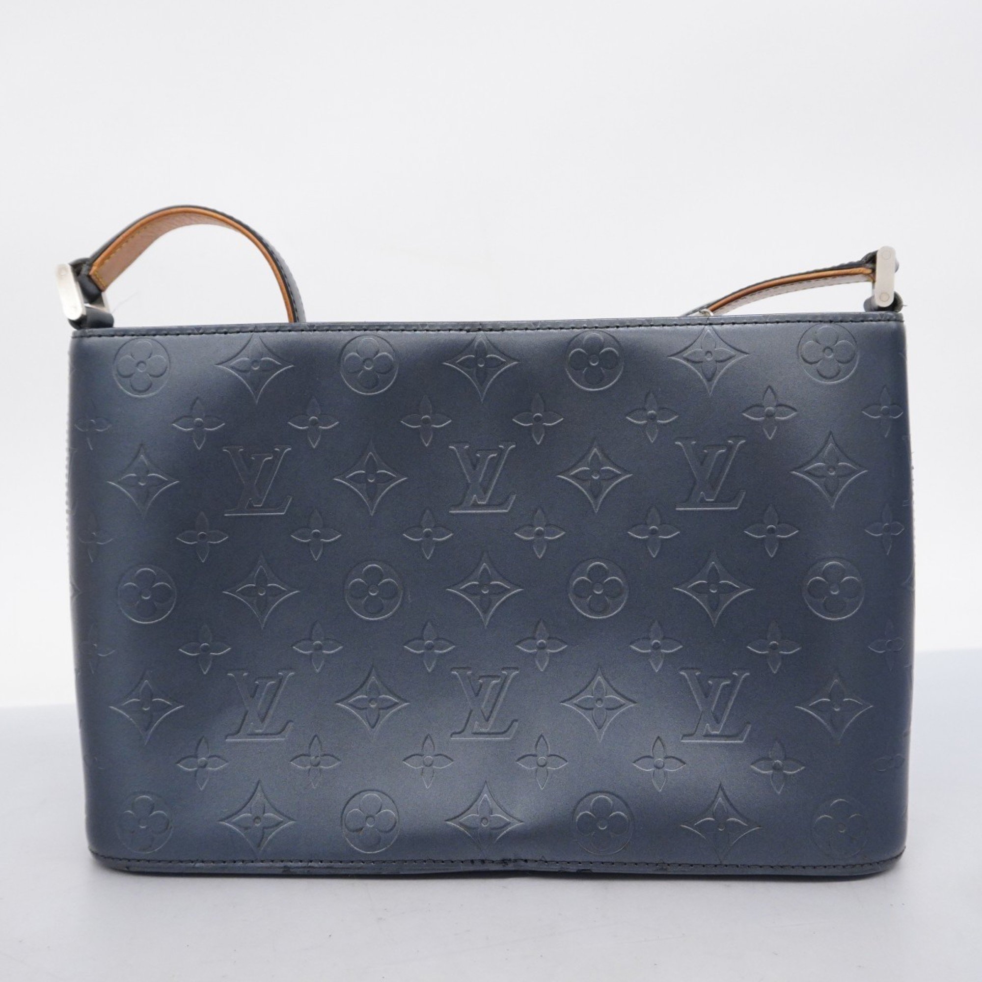 Louis Vuitton Shoulder Bag Monogram Matte Alston M55125 Blue Women's