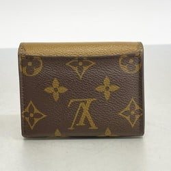 Louis Vuitton Tri-fold Wallet Monogram Giant Reverse Portefeuille Zoe M80725 Brown Women's