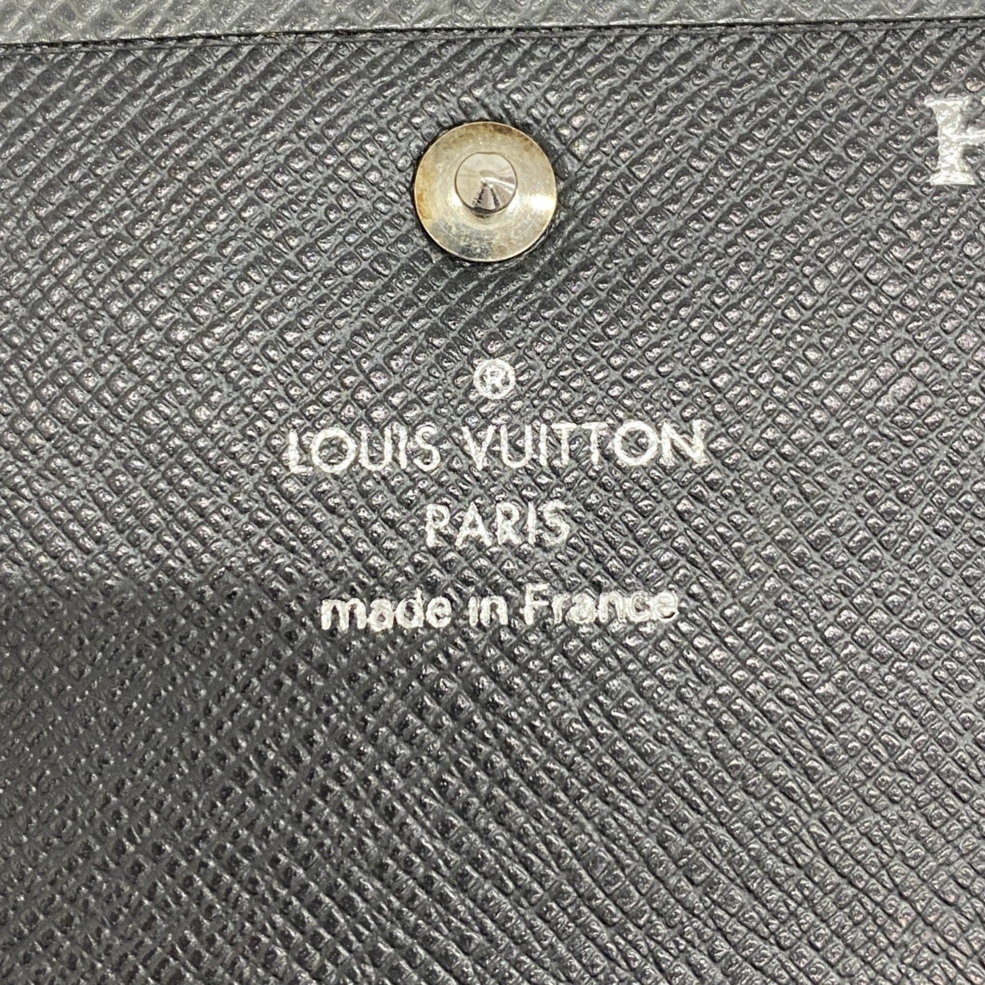 Louis Vuitton Wallet/Coin Case Taiga Porto Monnaie Sergei M32562 Ardoise Men's